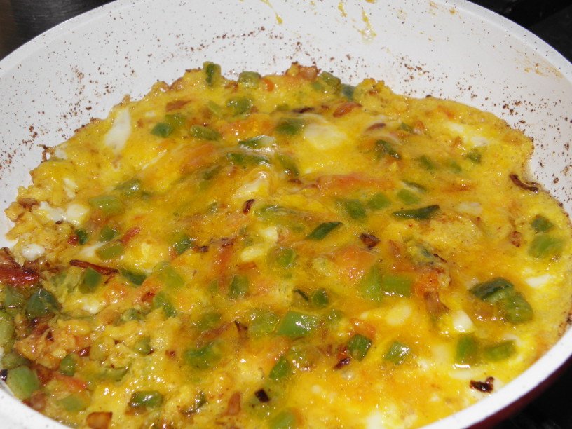 Zelenjavno-jajčna omleta 9