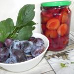 Domac slivov kompot