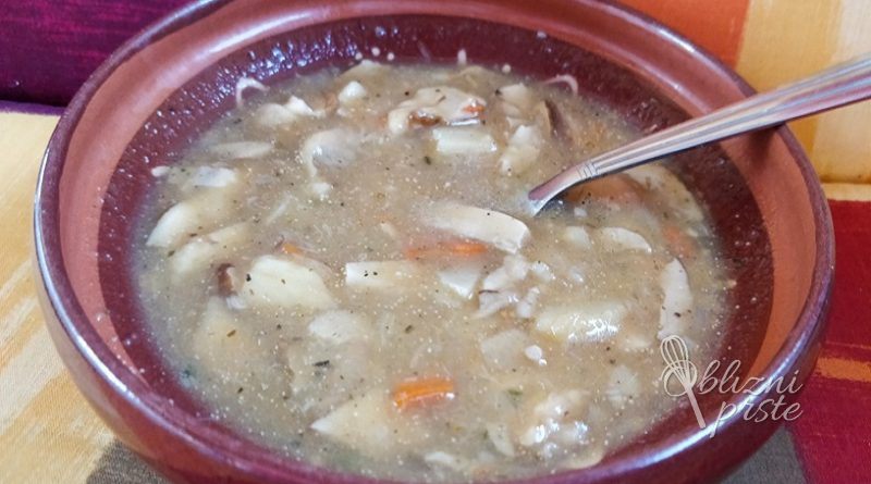 preprosta gobova juha