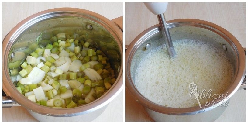 Špargljeva kremna juha s krompirjem
