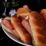 Halloween hot dog