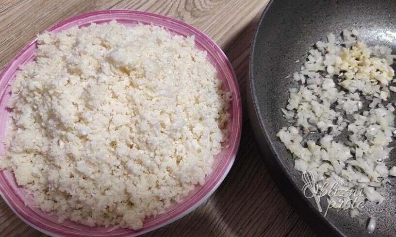 Cvetačni riž s parmezanom