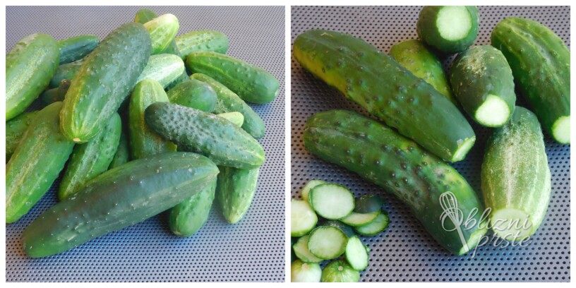 Naribane kumarice za solato, vroče polnjenje