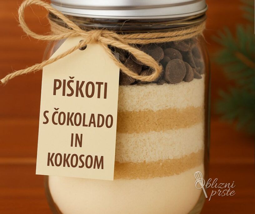 Darilo - piškoti s čokolado