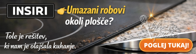 Rešitev za umazane robove okoli kuhalne plošče