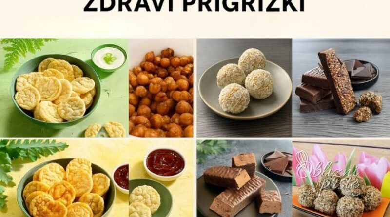 Različni zdravi prigrizki