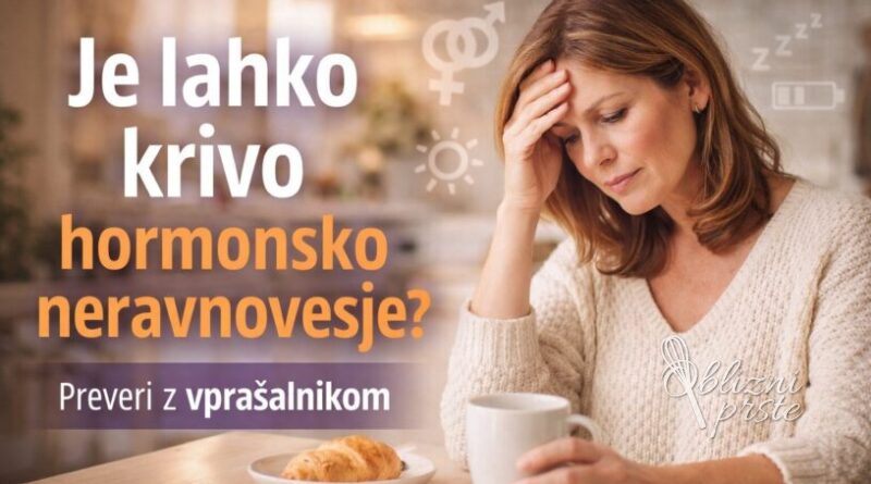 Hormonsko neravnovesje: zakaj nas vleče na sladko