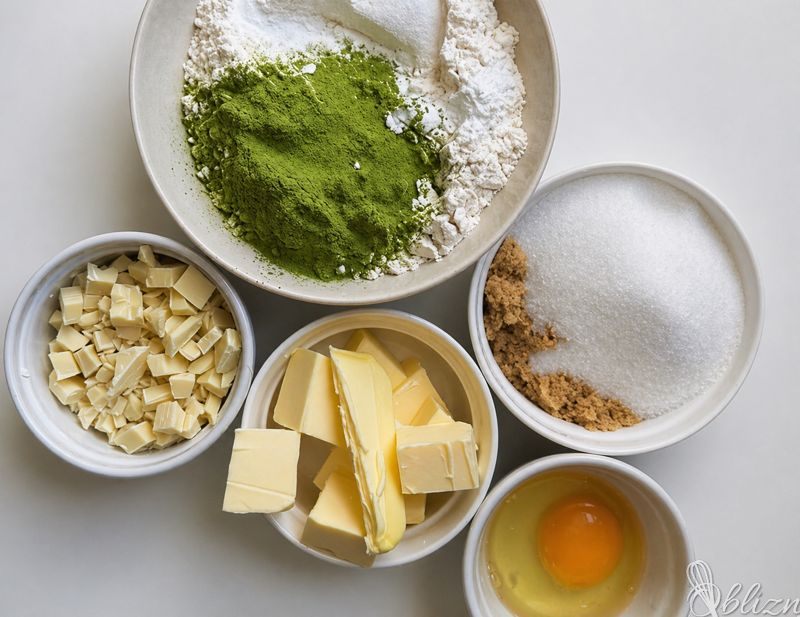 Sestavine za matcha piškote