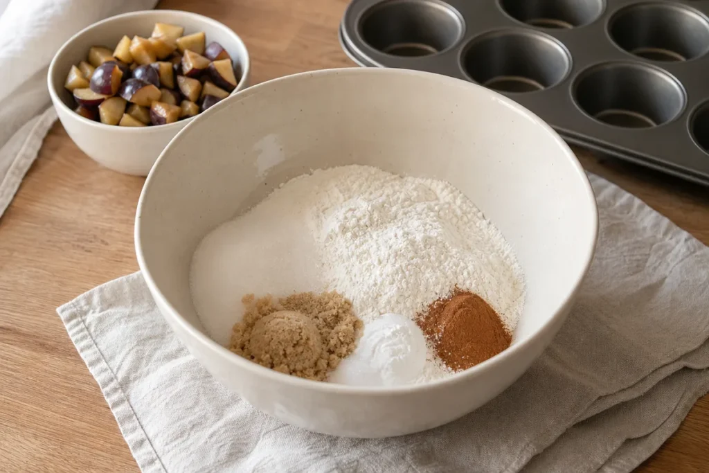 Slivovi mafini s cimetovim drobljencem – korak 3
