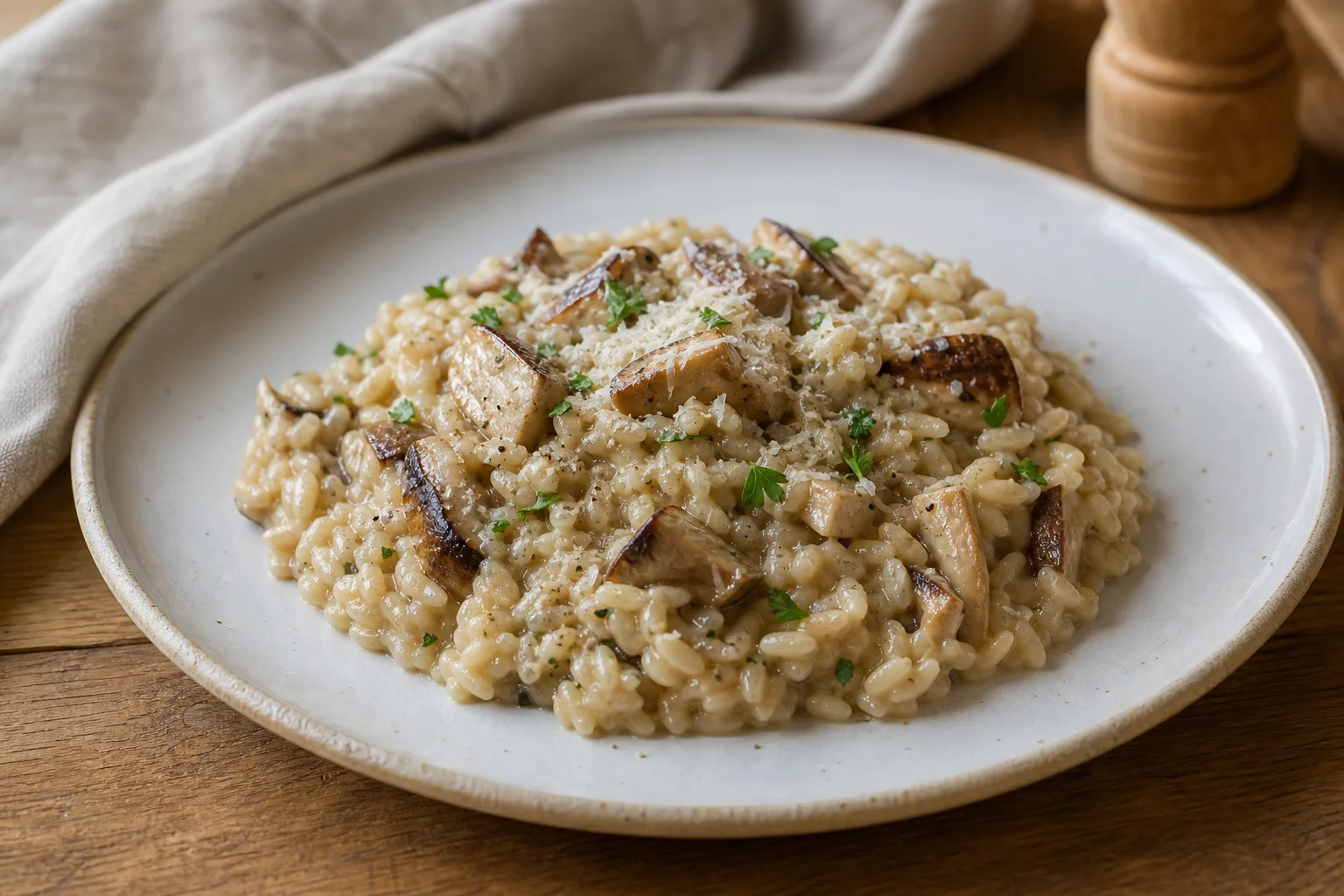 Rižota z jurčki – risotto ai funghi porcini