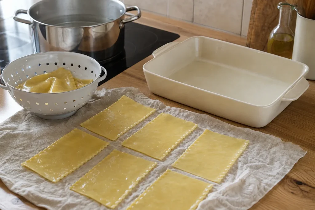 Vegetarijanska lazanja z bučo – korak 1